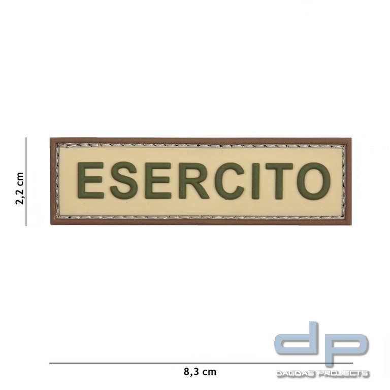 Emblem 3D PVC Esercito coyote/braun