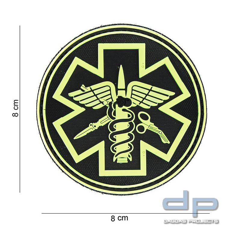 Emblem 3D PVC Para Medic leuchtgelb