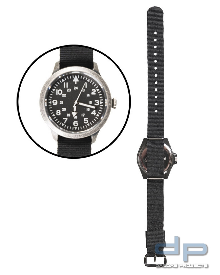 ARMY UHR ′US-STYLE′ S/STEEL IP SCHWARZ