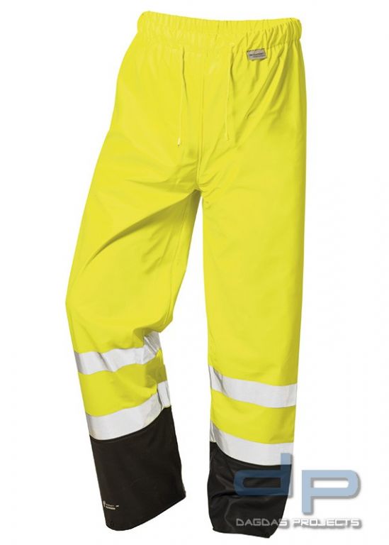 NORWAY PU-Stretch Regenbundhose in Gelb/Schwarz
