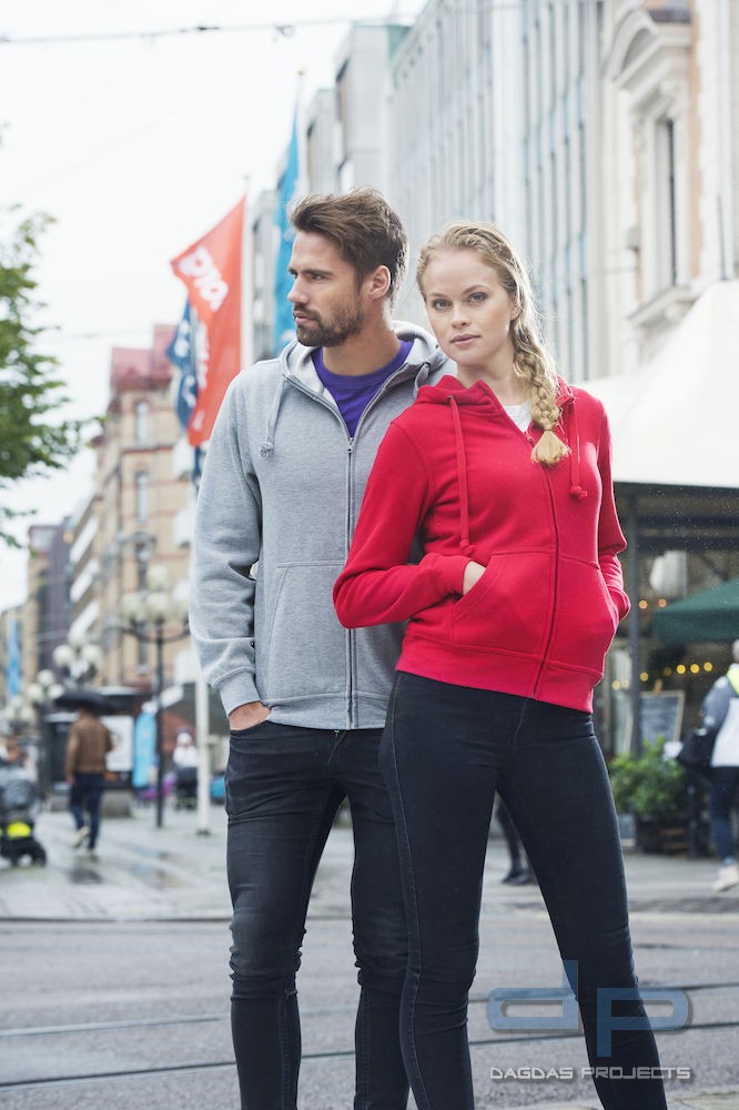 Basic Hoody Full zip Herren mit Wunschaufdruck Farbe Navy Größe M