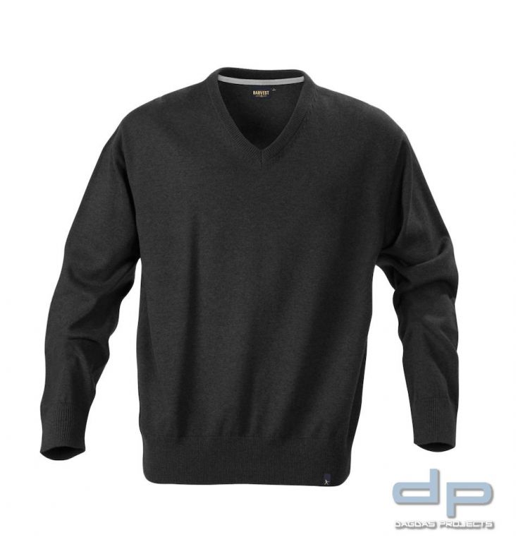 Herren-Feinstrickpullover mit V-Ausschnitt 100% supergekämmte Baumwolle in verschiedenen Farben