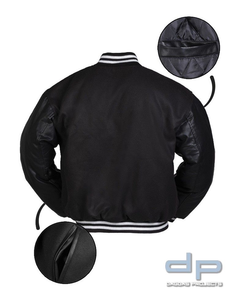 NY BASEBALL JACKE M.PATCH SCHWARZ