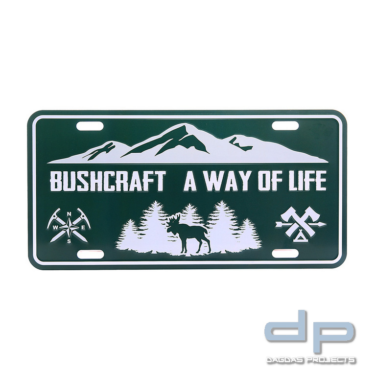 Nummernschild Bushcraft
