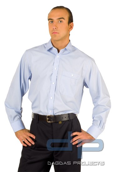 Diensthemd Modell 511 langarm Farbe: Hellblau