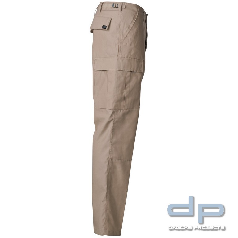 US Kampfhose, BDU, khaki, Knie- und Gesäßverstärkung