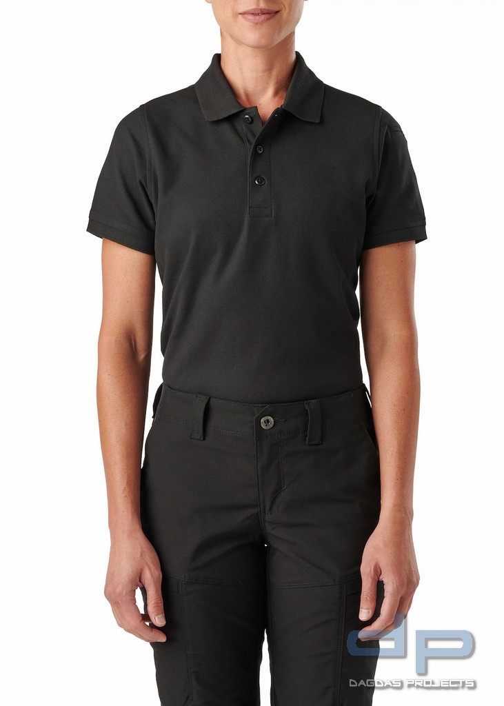 5.11 Utility Polo - Women's - Short Sleeve in Schwarz und Dark Navy