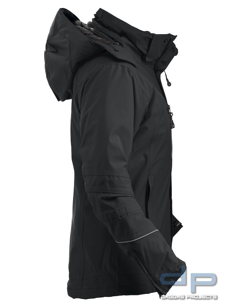 Herren Behörden Softshelljacke "Sanders" in Royalblau und Schwarz mit Aufdruck nach Wunsch