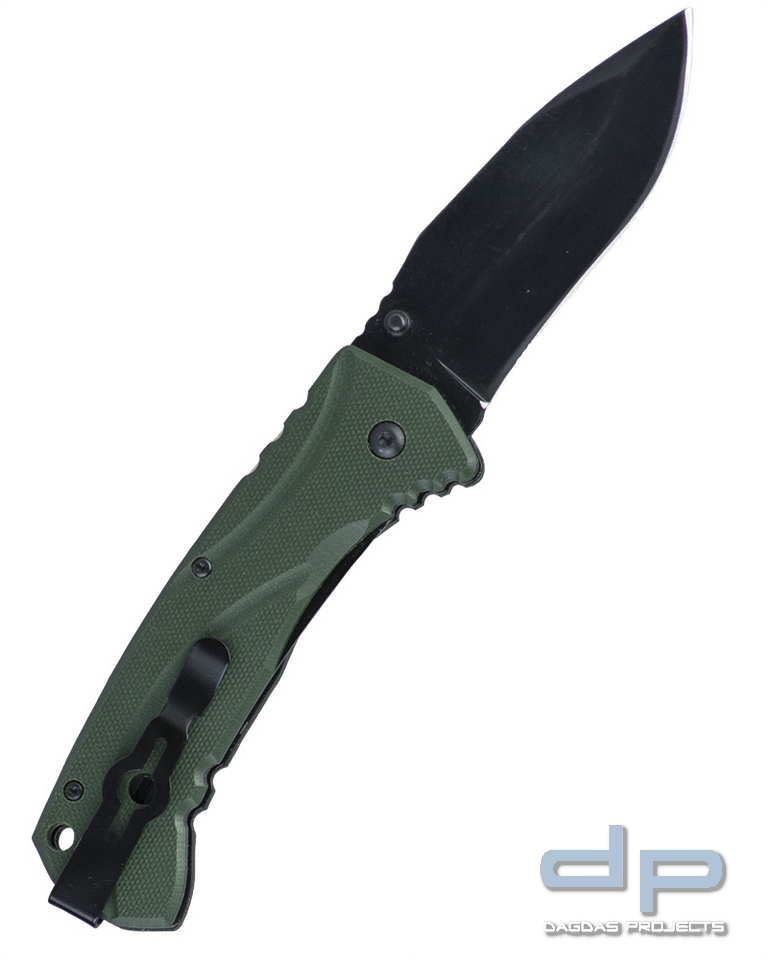 EINHANDMESSER G10 440 S/STEEL OLIV VPE 2