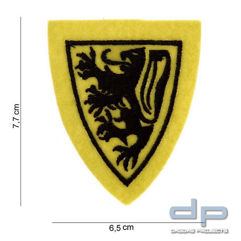 Emblem Stoff Flandern Löwe