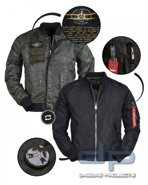 Mil-Tec US MA1® Fliegerjacke Summer
