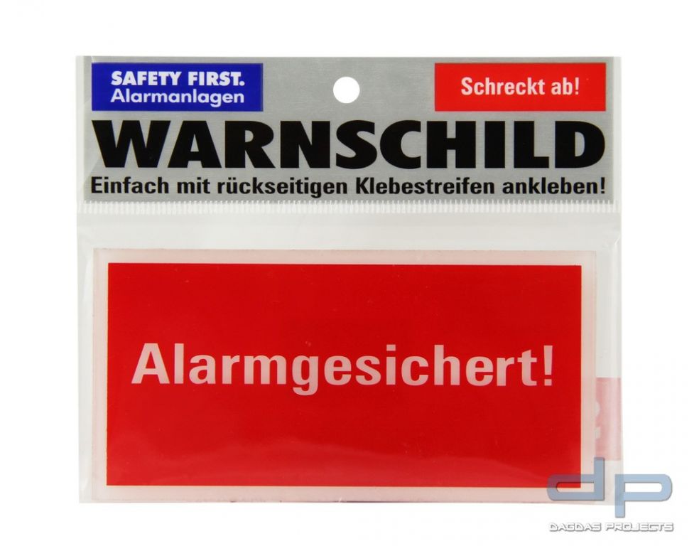 Warnschild Alarmgesichert