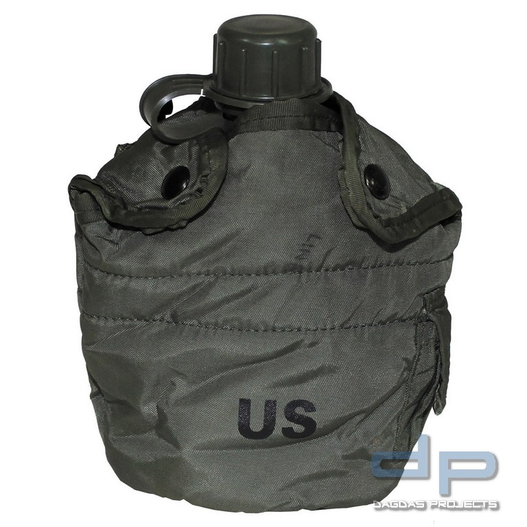 Holländische Feldflasche 0,5 Liter mit US Bezug oliv gebraucht VPE 10