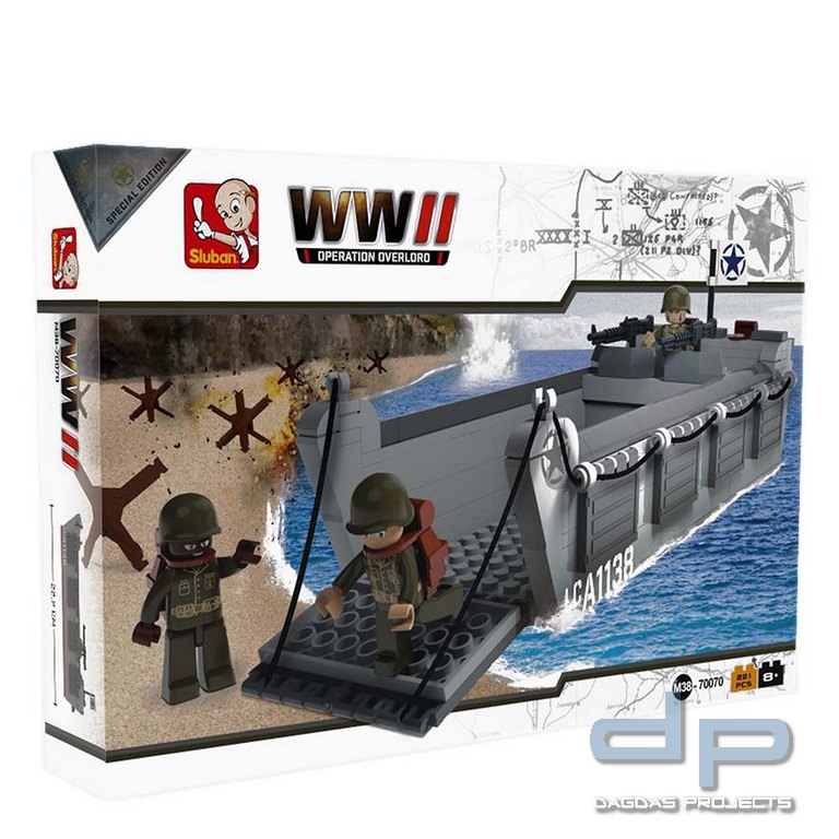Sluban WWII Landing Craft Assault M38-70070