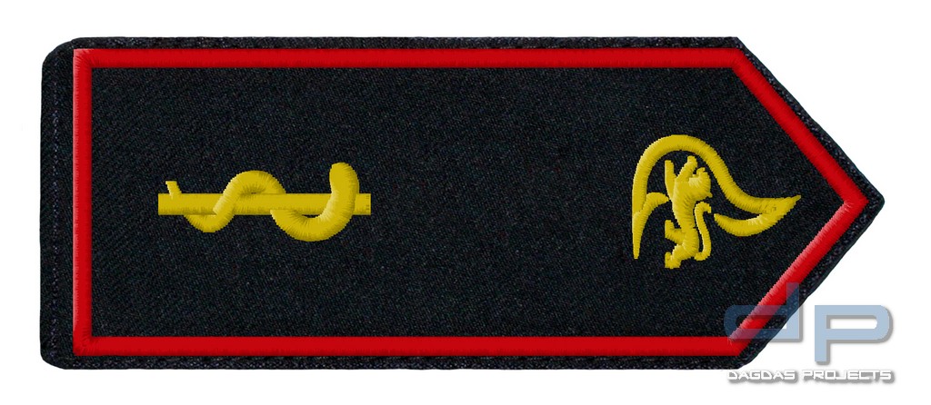 SCHULTERKLAPPENPAAR FEUERWEHR, BADEN-WÜRTTEMBERG LANDES-FEUERWEHR ARZT