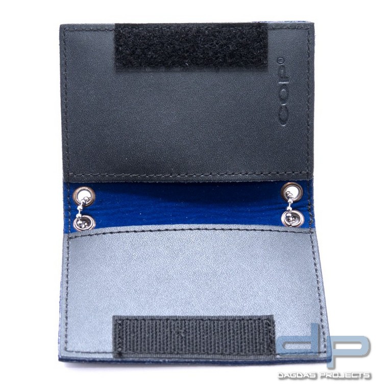 COP® Umhänge-Dienstausweismäppchen OHNE DRUCK, Scheckkartenformat, Leder