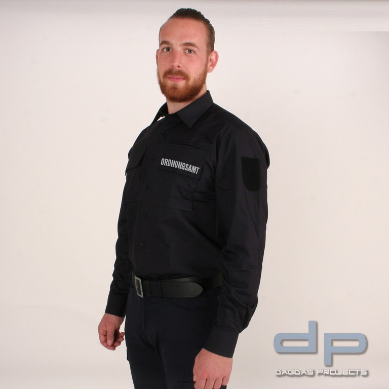 ETZEL Diensthemd Modell Nord, langarm mit Brustdruck ORDNUNGSAMT in der Größe: 37/38