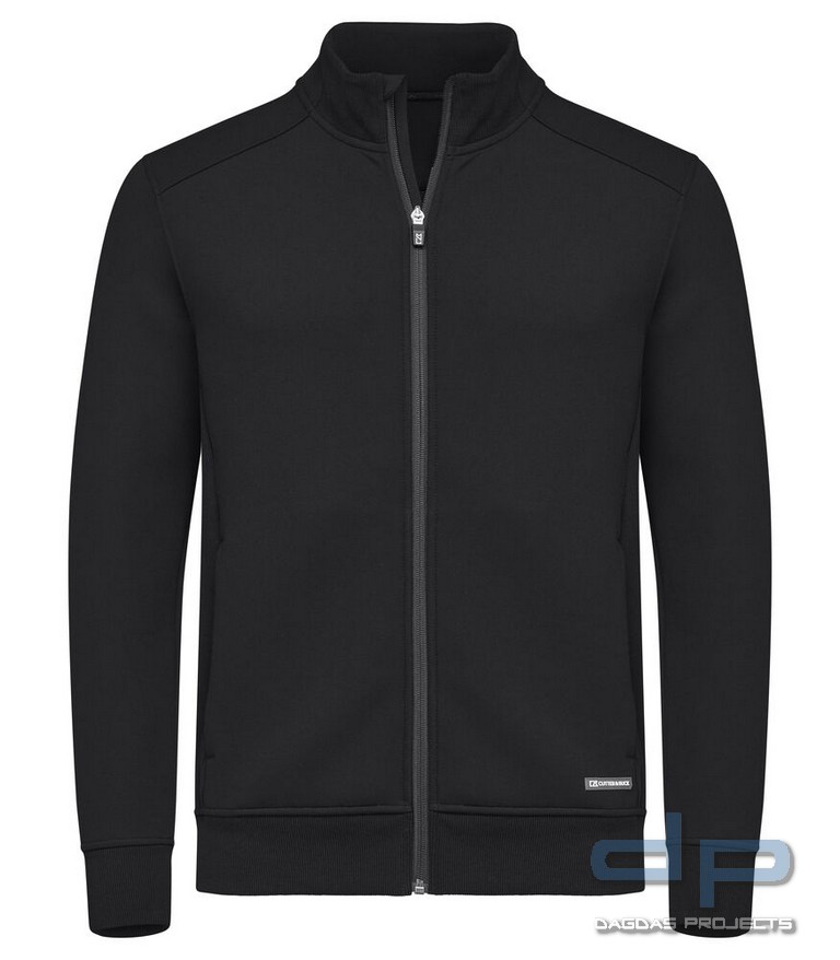 Behörden Cardigan Full Zip Men in verschiedenen Farben mit Wunschaufdruck auf Brust und Rücken