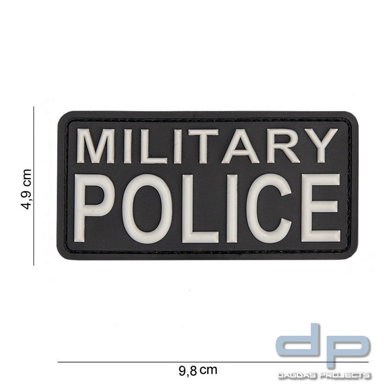 Emblem 3D PVC Military Police schwarz