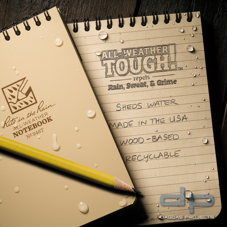 Rite in the Rain Tactical Notebook 4" x 6" Farbe: Tan