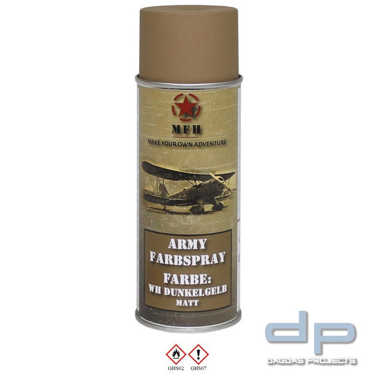 Farbspray, "Army" WH DUNKELGELB, matt, 400 ml