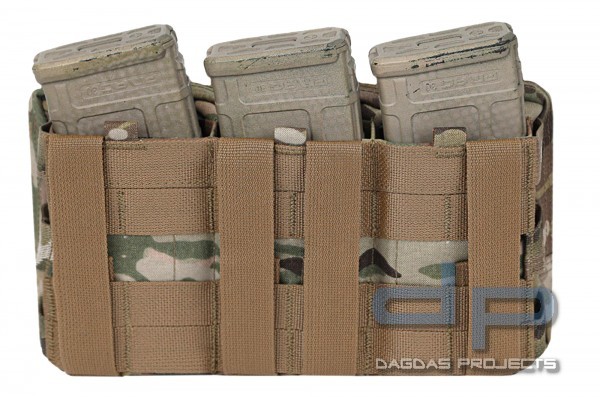 WARRIOR ELITE OPS TRIPLE SNAP MAG WITH UTILITY POUCH MULTICAM