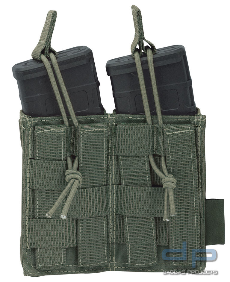 WARRIOR DOUBLE OPEN MAG POUCH 5.56
