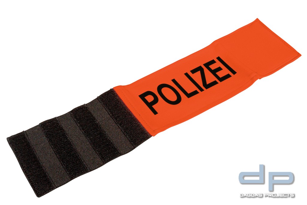 ERKENNUNGSARMBINDE POLIZEI SIGNALFARBE