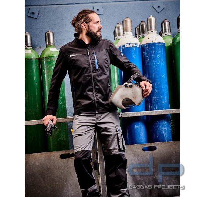 Bundhose Work-4-You in Anthrazit-Schwarz und Marineblau-Royalblau