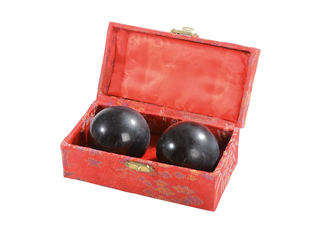 Chinesische Kugeln, polierter Stein