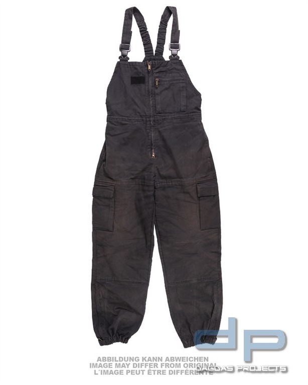 CZ PANZERHOSE M.LATZ SCHWARZ GEBR. VPE 5