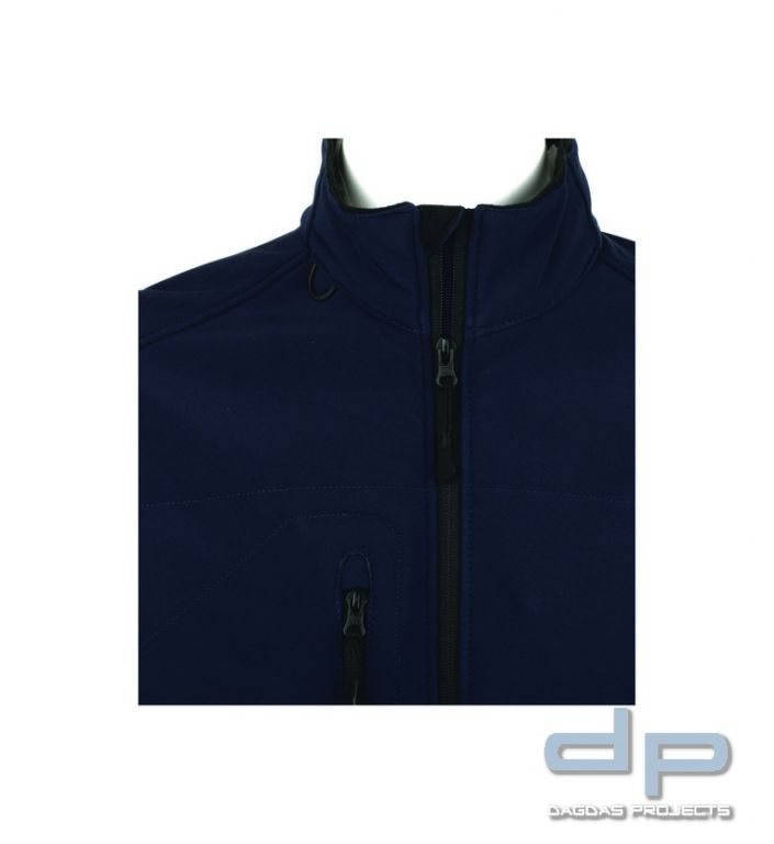 Ladies Softshell Jacket Behörde in verschiedenen Farben mit Wunschaufdruck in reflex silber