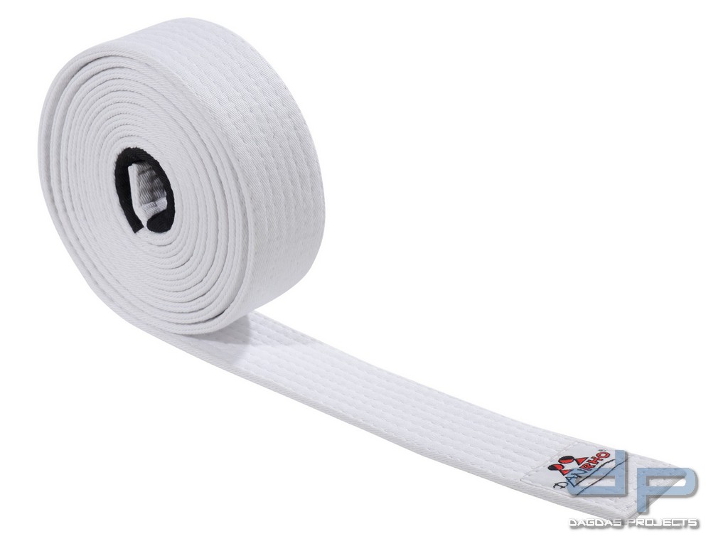 DANRHO IBJJF Gürtel, 4,5 cm Weiß
