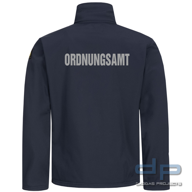 Schnittschutz-Funktionsjacke Oldenburg Navy-Blue mit Wunschaufdruck in reflex silber