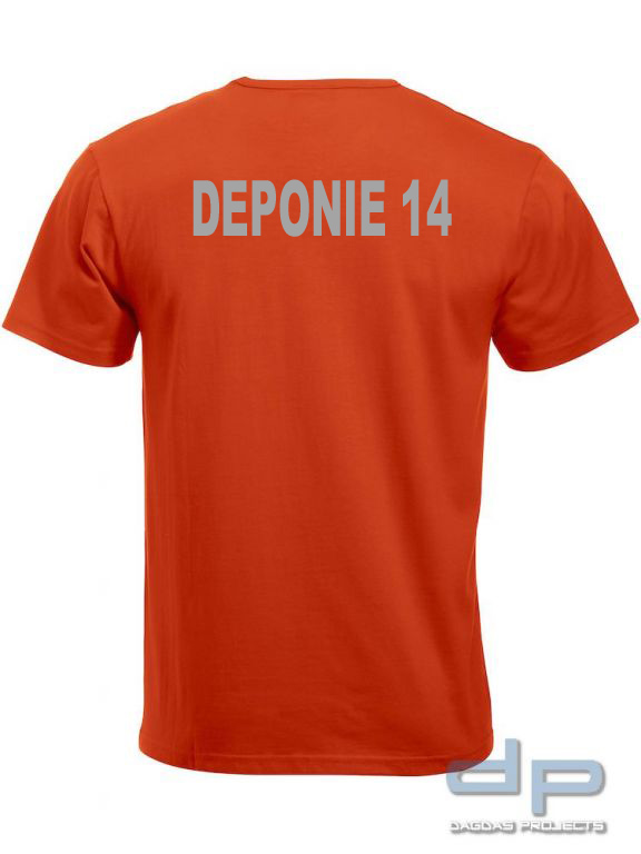 Behörden T-Shirt V-neck mit Wunschaufdruck in verschiedenen Farben