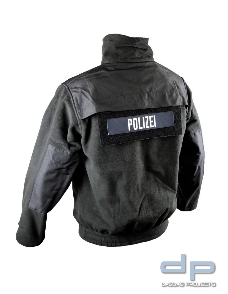 MIL-TEC® Fleecejacke Polizei, schwarz