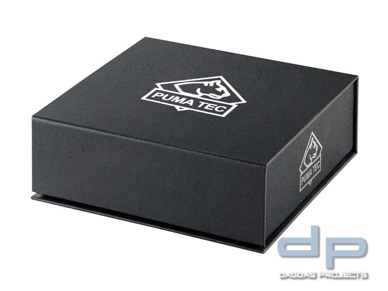 Puma TEC Multitool, AISI 420 Stahl, Zange mit Feder, zweifarbige Aluminium-Griffe, Nylon-Etui