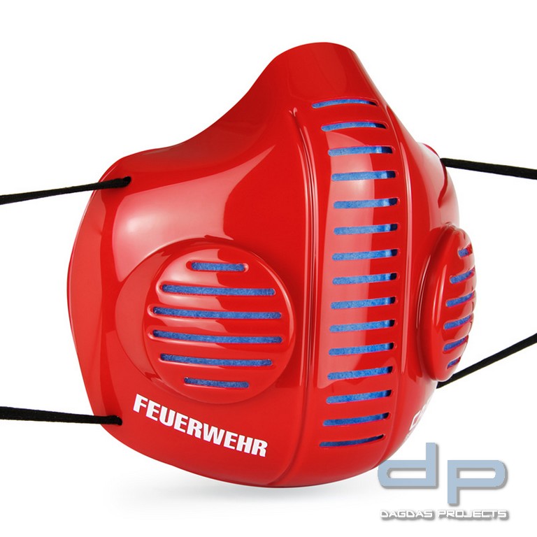 CASCO MASK 2.0 IN ROT AUFDRUCK: FEUERWEHR