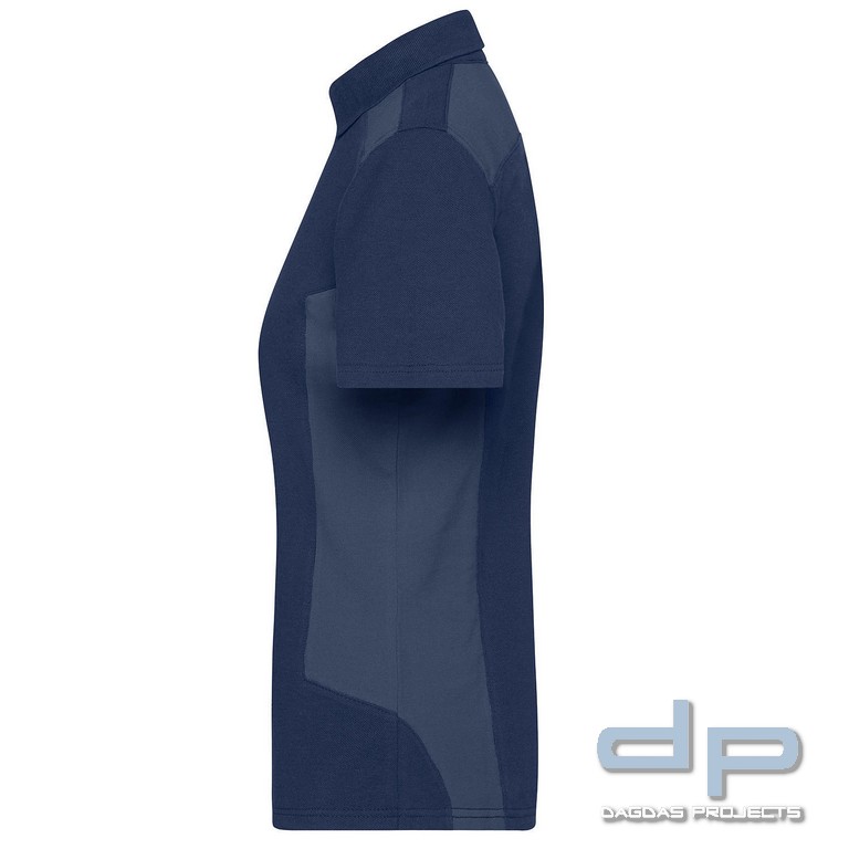 Damen Workwear Polo Shirt in verschiedenen Farben mit Aufdruck nach Wunsch auf Brust und Rücken