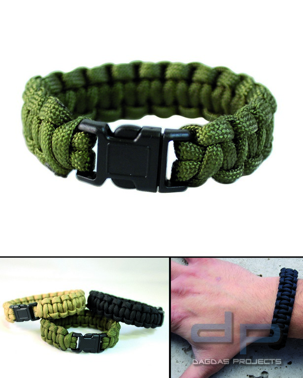 Survival Paracord Bracelet versch. Farben