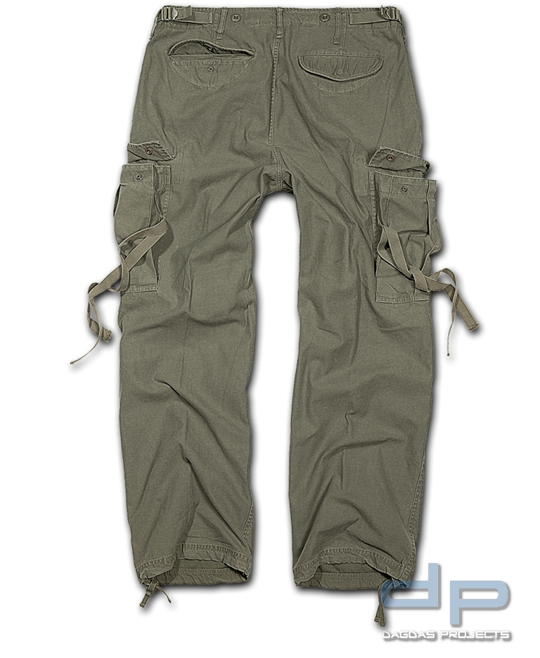 Brandit M-65 Vintage Trousers in Oliv