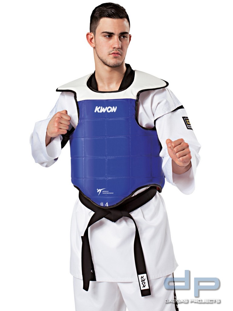 Taekwondo Kampfweste WT in Rot/Blau