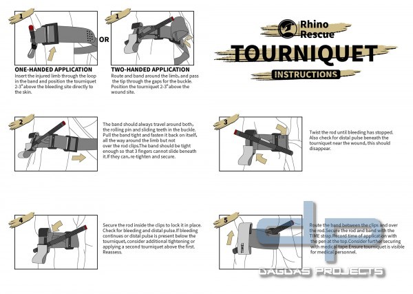 RHINO RESCUE TRAININGS - TOURNIQUET BLAU