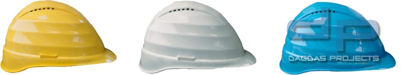 Schutzhelm in verschiedenen Farben