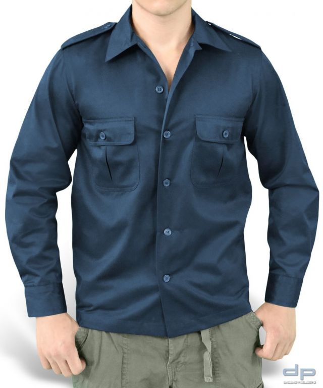 SOF Diensthemd 1/1 Arm Dkl.blau