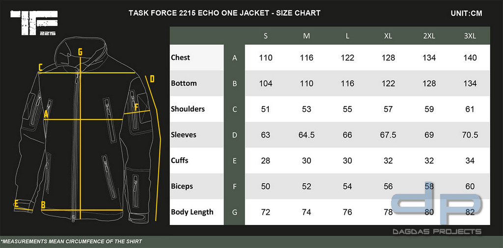TF-2215 Echo One Jacke in Ranger Green, Größe XL