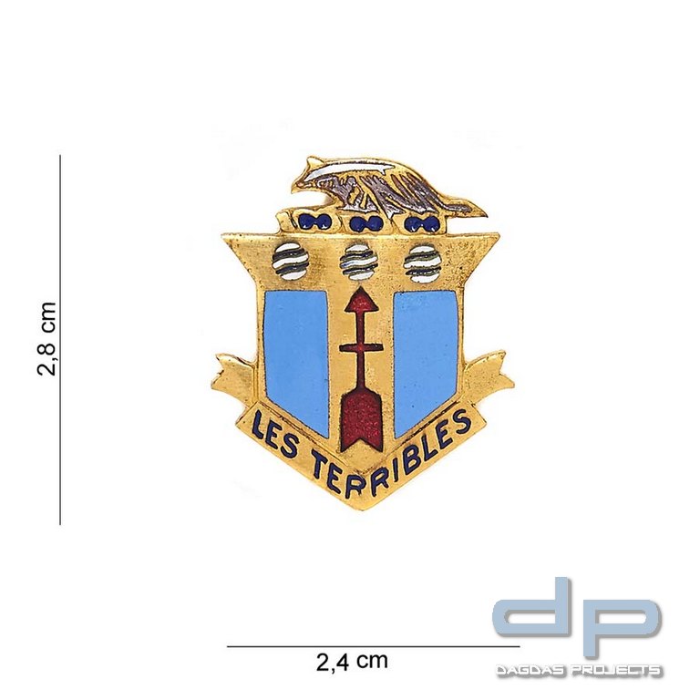 Emblem Metall 128th Infantry Regiment Les Terribles