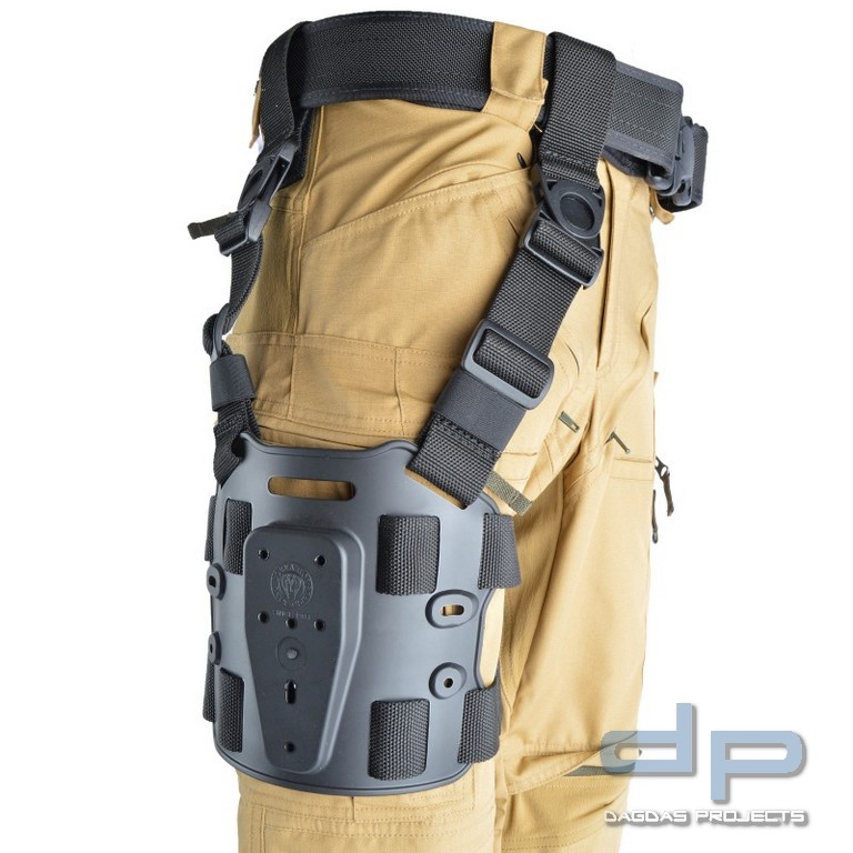 COP® 220TZ2VE Oberschenkel-Holsterplatte komplett 2 vert. Bänder, hor. elastisch