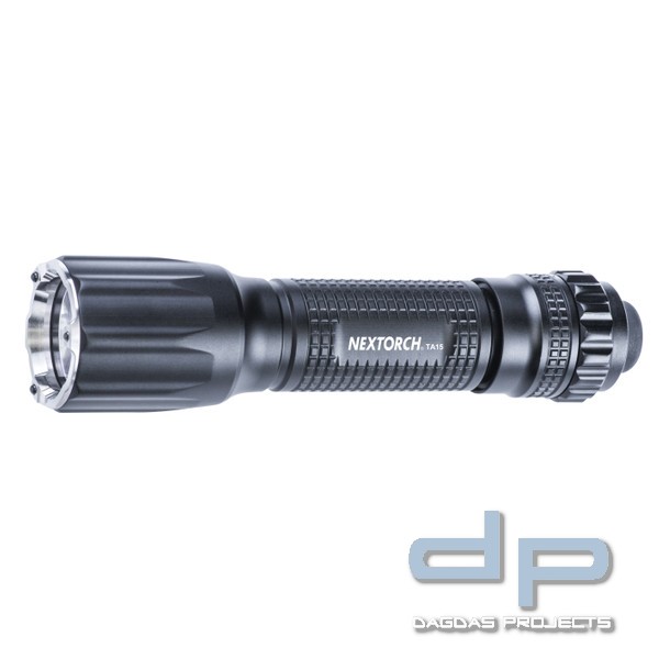 TA15 v. 2.0 LED Taschenlampe, 700 Lumen, Kopf mit Nano- Keramik Glasbrecher, Stroboskopfunktion