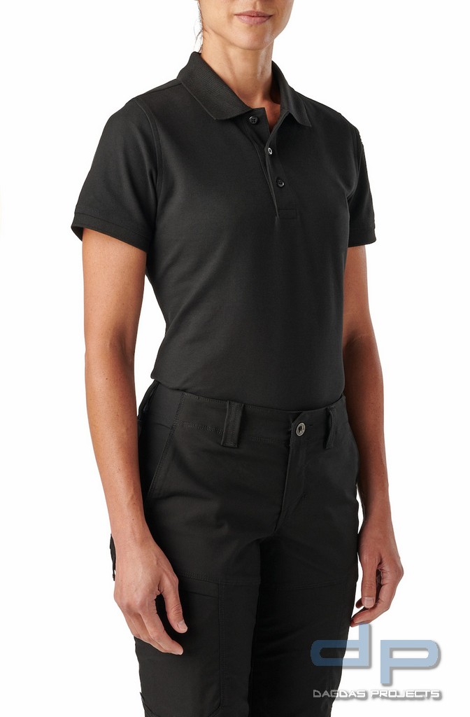 5.11 Utility Polo - Women's - Short Sleeve in Schwarz und Dark Navy